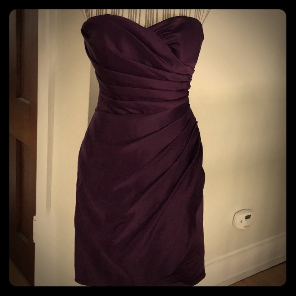 EDEN maids purple party dress